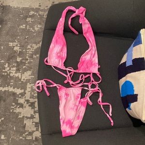 Frankie's Bikinis tie dye bikini